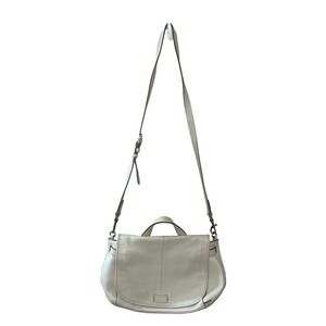 Aimee Kestenberg Gray Pebbled Leather Crossbody Gunmetal Hardware
